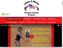 Tablet Screenshot of handgunpermitclass.com